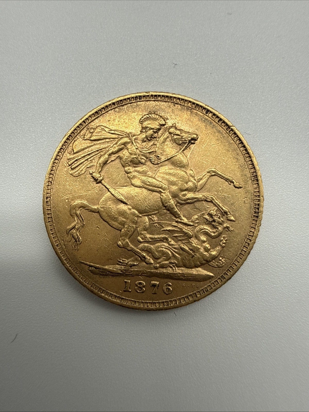 Exclusive Coins 1876 Queen Victoria Young Head Full Gold Sovereign Nice Grade