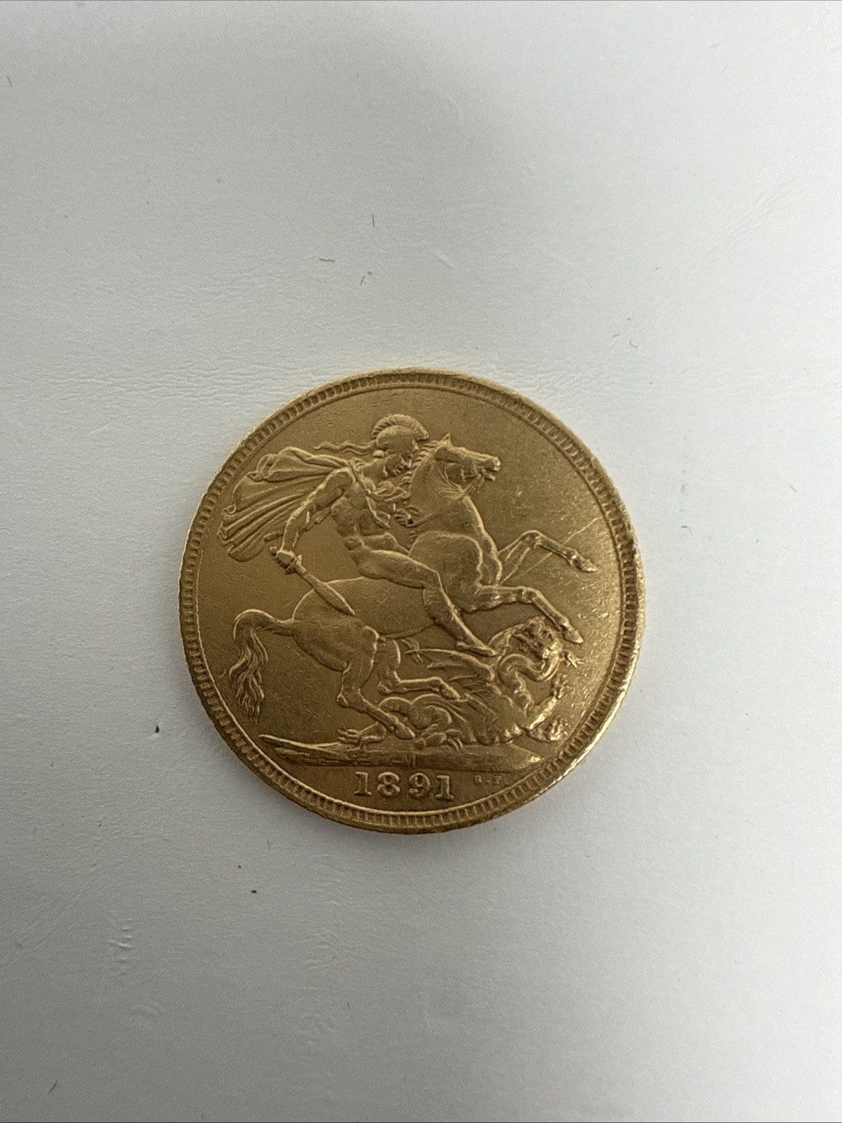 Exclusive Coins 1891 Queen Victoria Jubilee Head Full Gold Sovereign 22k 7.98g