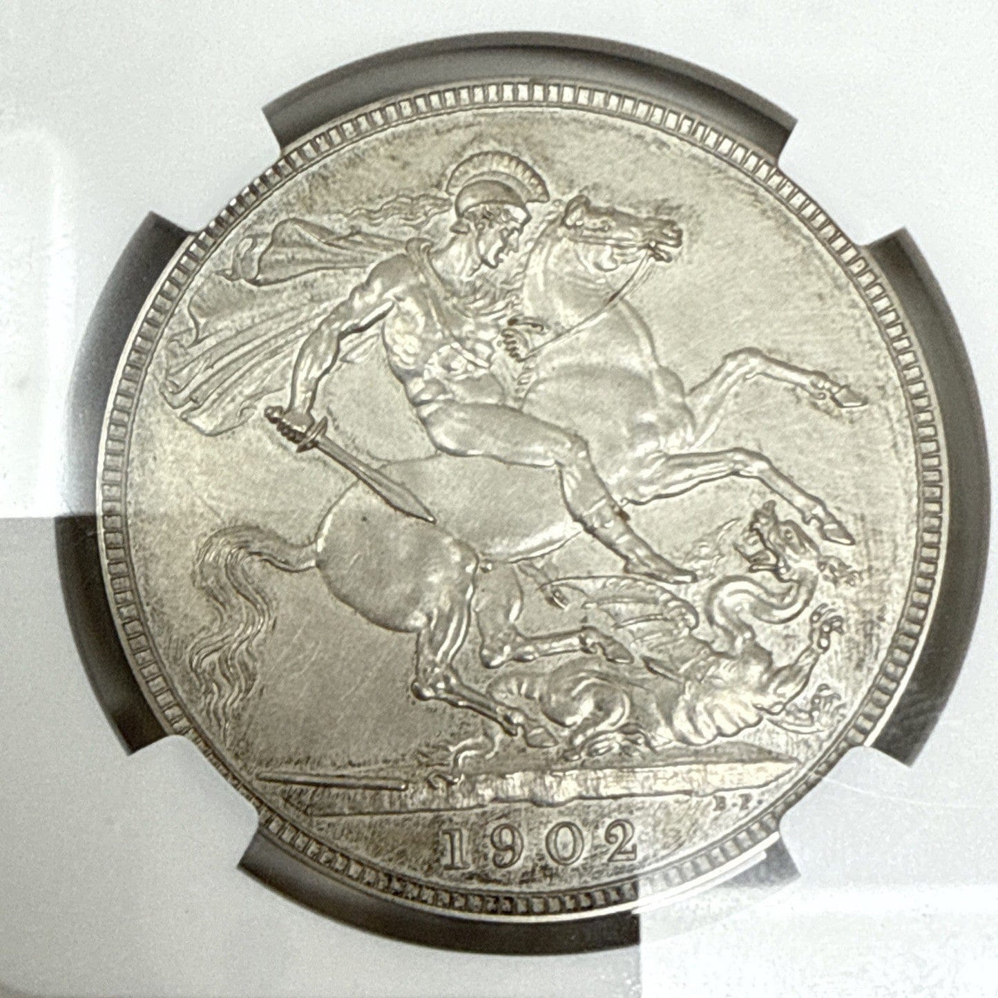 Exclusive Coins 1902 king Edward VII Coronation Matte Proof Full Crown NGC 61