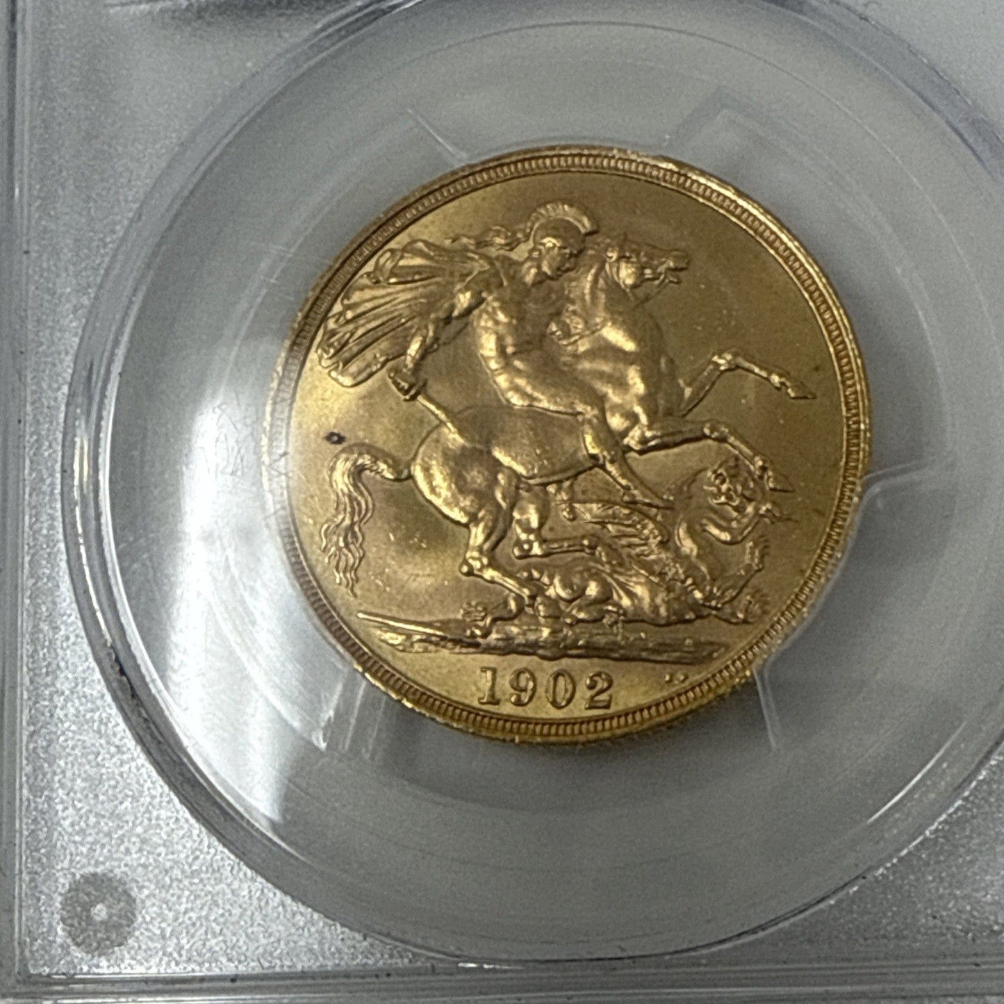 Exclusive Coins 1902 King Edward VII Curancy Gold Two Pound PCGS MS 61