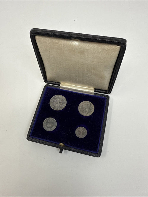 Exclusive Coins 1907 King Edward VII Proof Silver Maundy Set In The Original Case Of Issue
