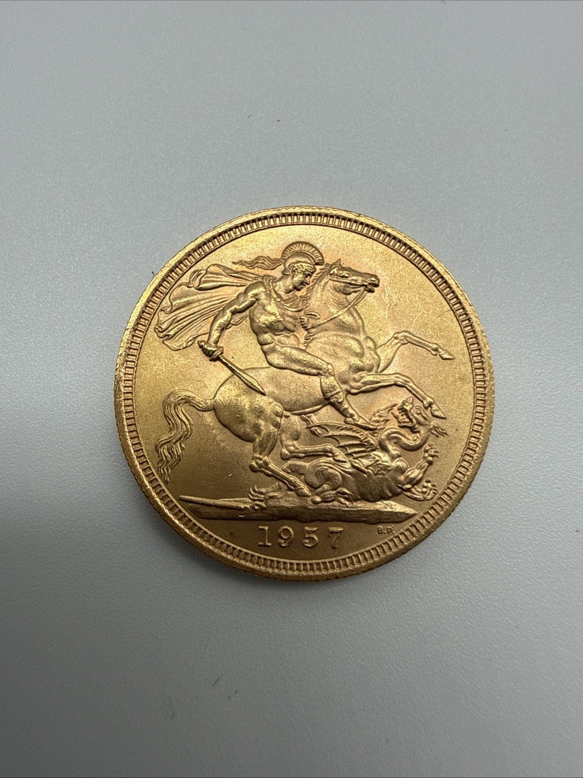 Exclusive Coins 1957 Queen Elizabeth II Full Gold Sovereign First Year Of Issue