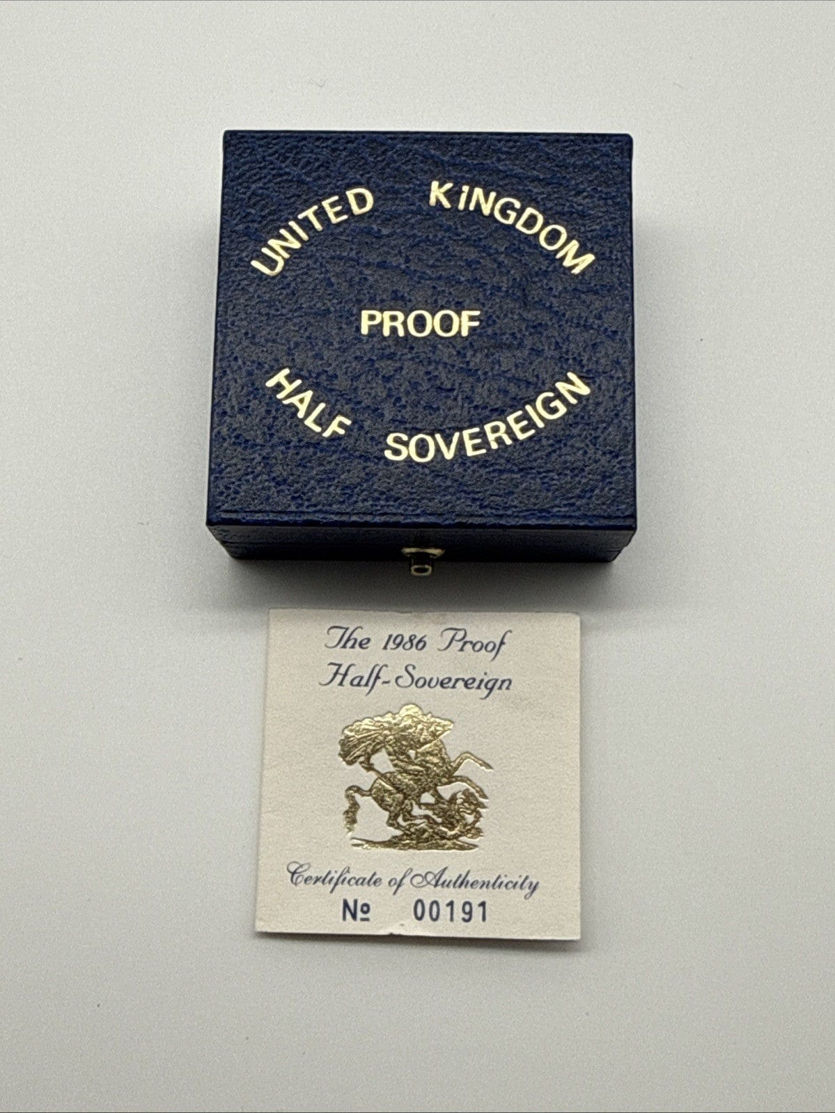 Exclusive Coins 1986 Queen Elizabeth II Proof Half Sovereign FDC Royal Mint