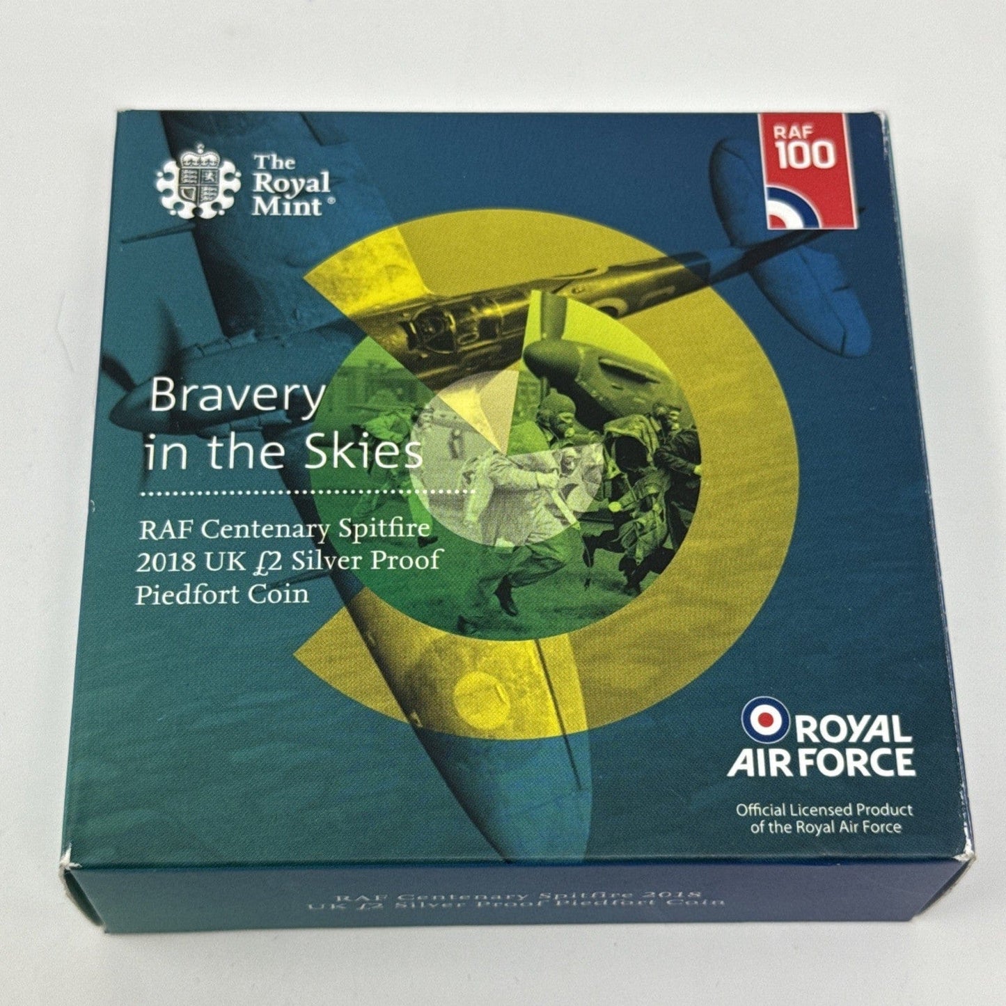 Exclusive Coins RAF centenary Spitfire 2018 UK £2 Coin Piedfort Proof