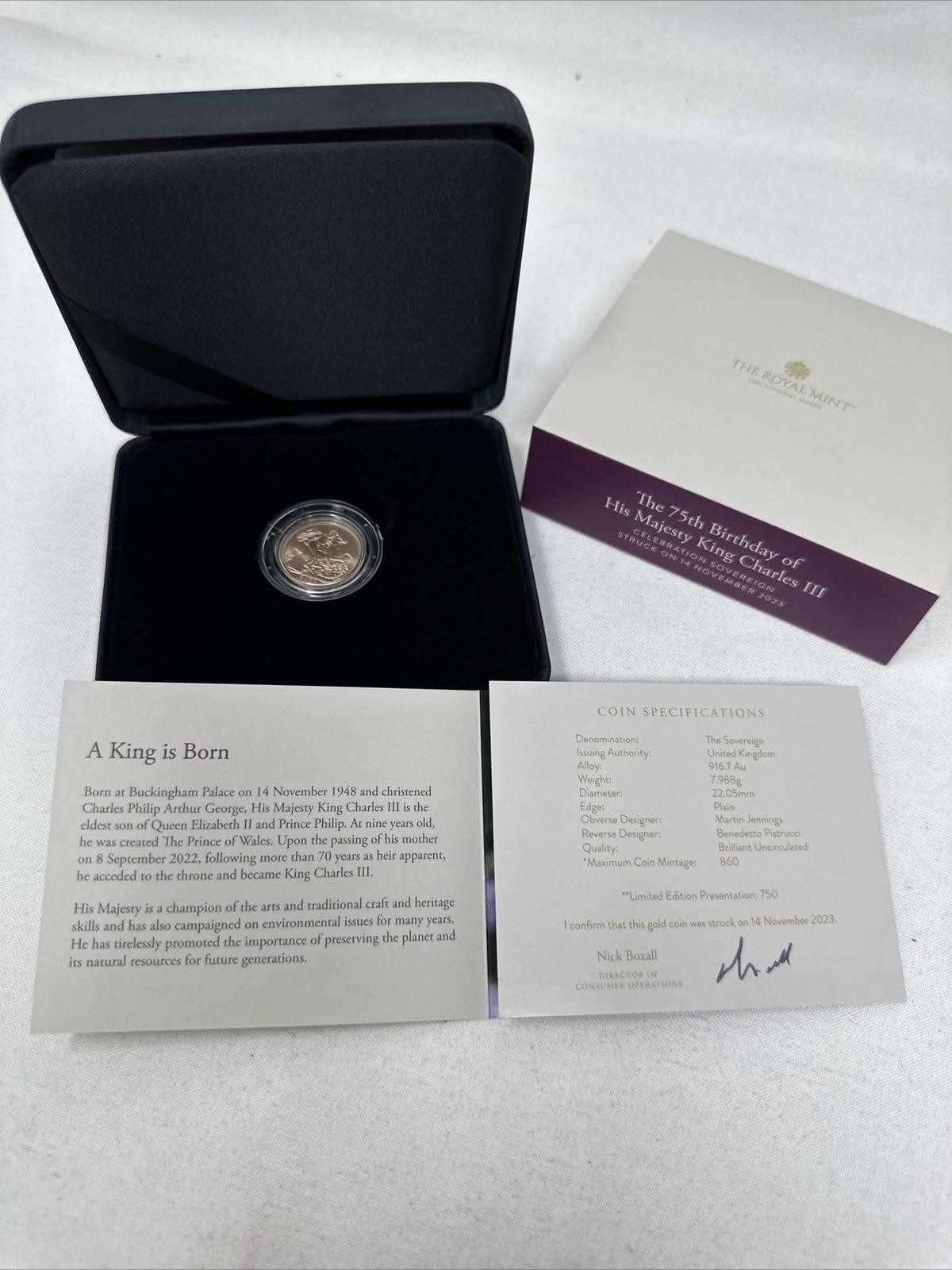 Exclusive Coins The 75th Birthday of His Majesty King Charles III Strike On The Day Sovereign