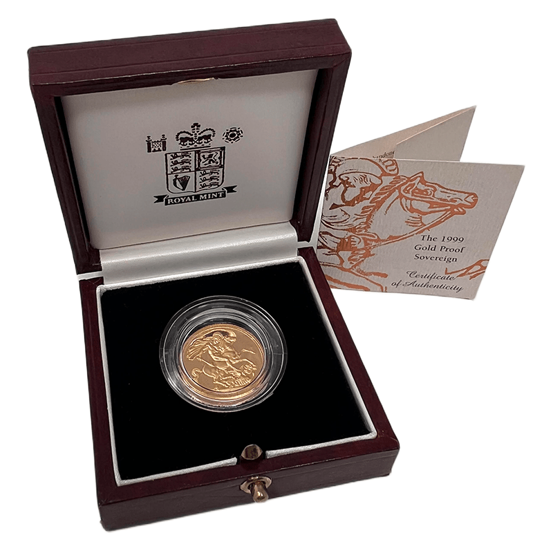 The Royal Mint Coins 1999 Gold Proof Sovereign – Queen Elizabeth II | The Royal Mint