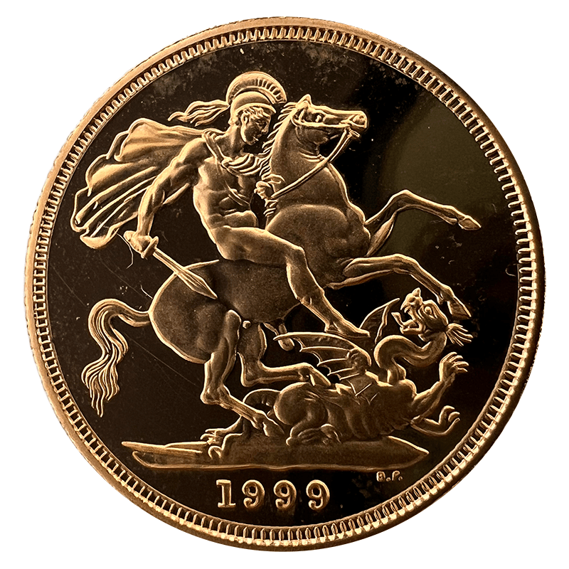 The Royal Mint Coins 1999 Gold Proof Sovereign – Queen Elizabeth II | The Royal Mint