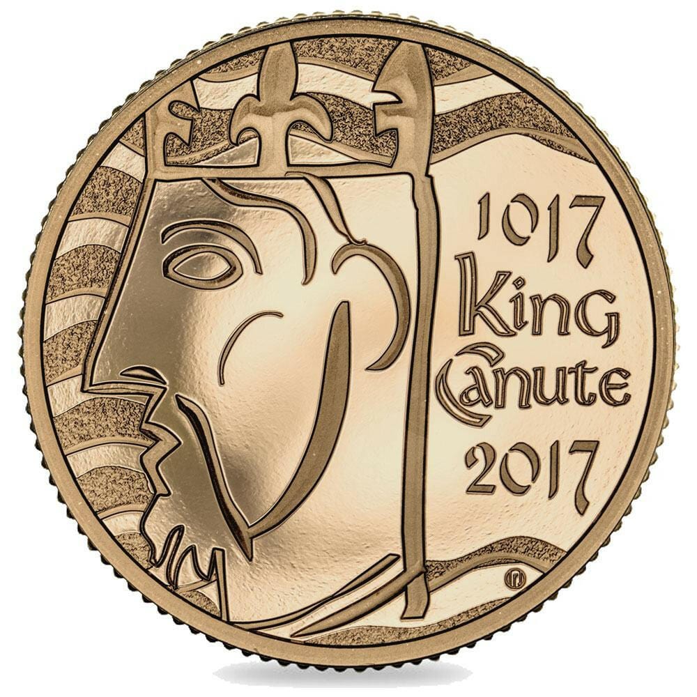 The Royal Mint Coins 2017 King Canute Gold Proof £5 Coin – 1000th Anniversary of Coronation