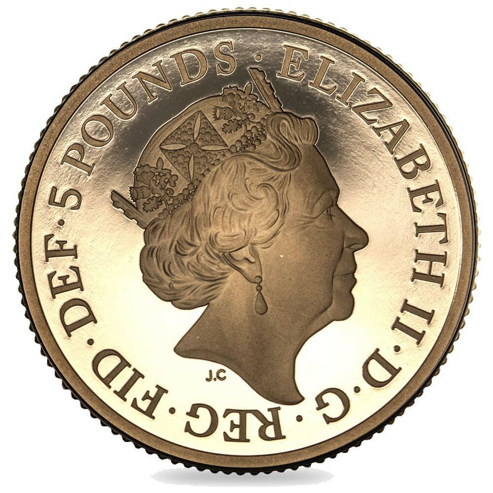 The Royal Mint Coins 2017 Sapphire Jubilee Gold Proof £5 Coin – Queen Elizabeth II
