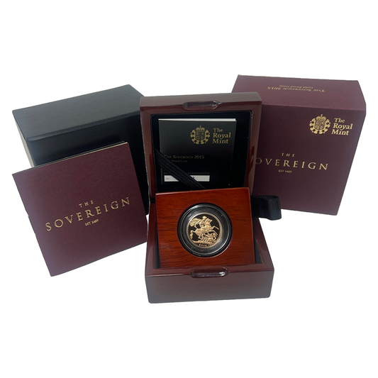 2015 Gold Sovereign Proof - Queen Elizabeth II - The Royal Mint