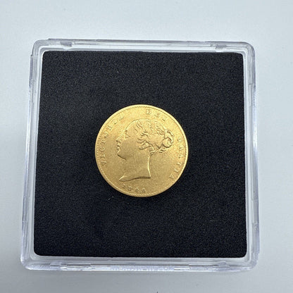 Exclusive Coins 1848 Queen Victoria Shield Reverse Young Head Half Sovereign