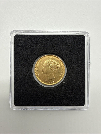 Exclusive Coins 1872 Queen Victoria Half Sovereign Young Head Struck In London 22k