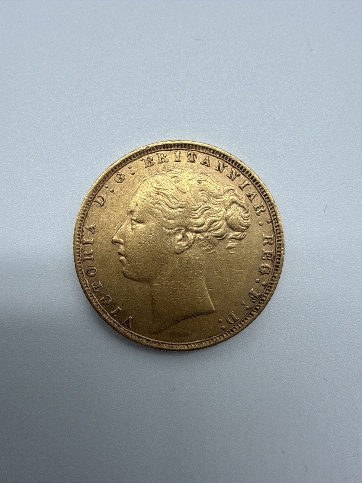 Exclusive Coins 1876 Queen Victoria Young Head Full Gold Sovereign Nice Grade