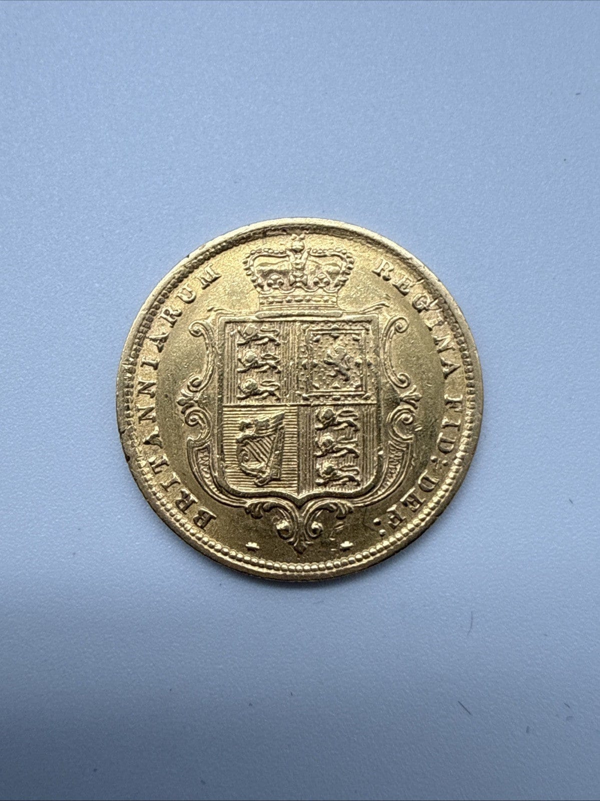 Exclusive Coins 1884 Queen Victoria Shield Reverse Half Sovereign Struck In London 22k