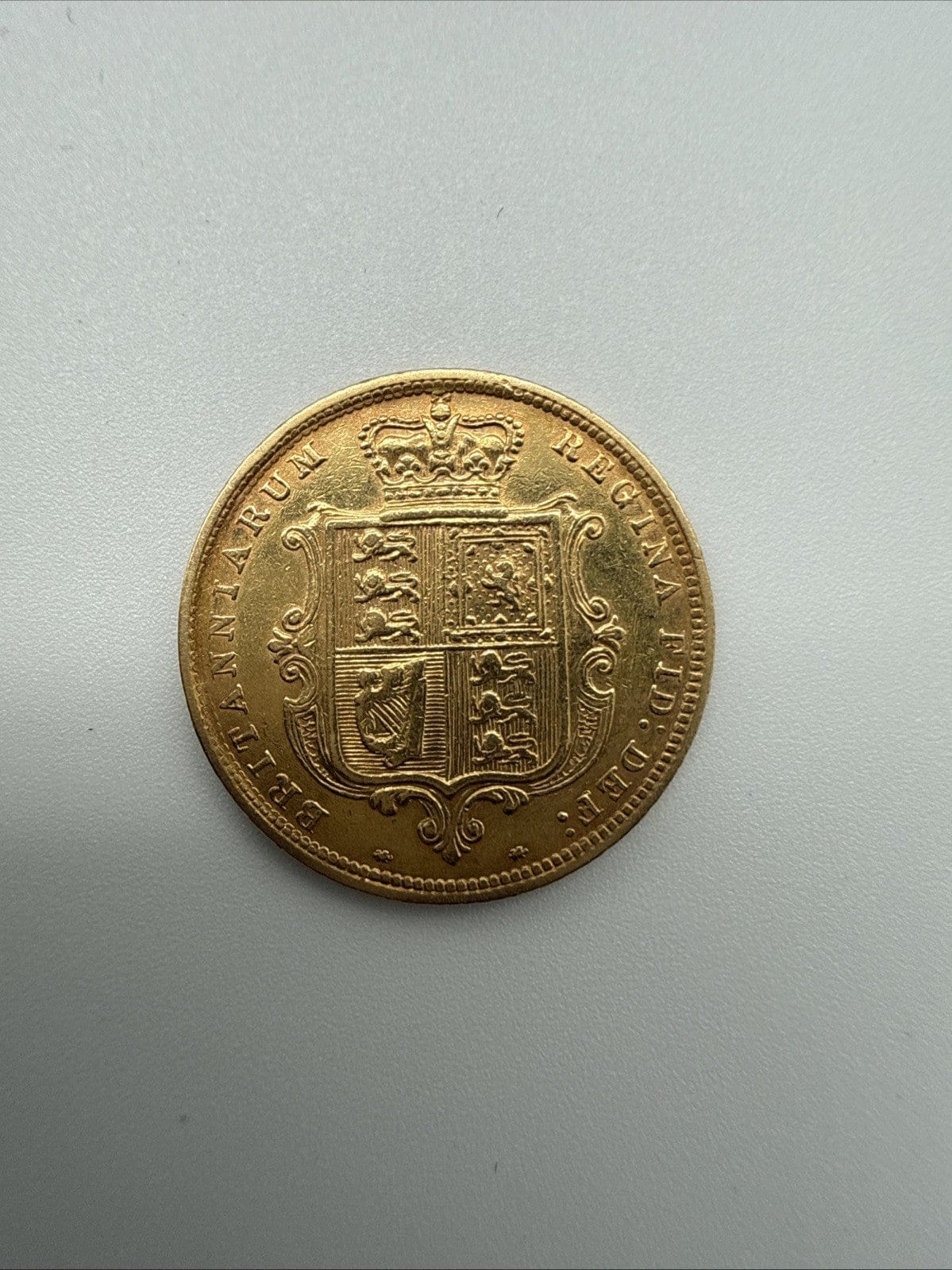 Exclusive Coins 1885 Queen Victoria Shield Reverse Half Sovereign Young Head  22k #2