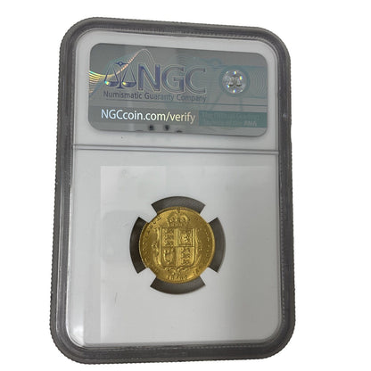 Exclusive Coins 1887 Queen Victoria  1/2 Sovereign Jubilee Head NGC MS 66