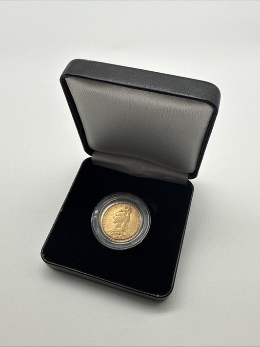 Exclusive Coins 1891 Queen Victoria Jubilee Head Full Gold Sovereign 22k