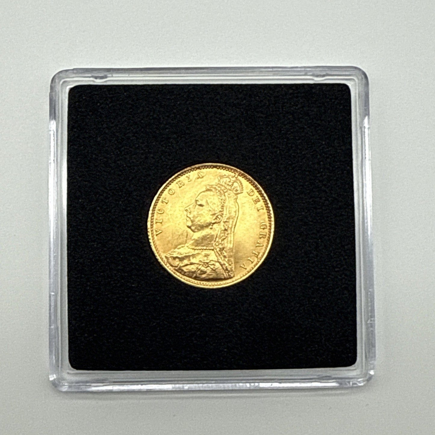 Exclusive Coins 1892 Queen Victoria Half Sovereign Sheild Reverse 22k