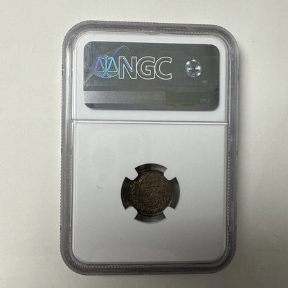 Exclusive Coins 1893 Great Britain  Three pence Queen Victoria Veiled Head Mint State Coin 62