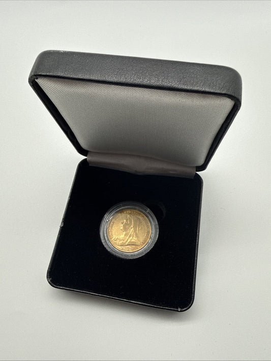 Exclusive Coins 1893 Queen Victoria Widow Head Full Gold Sovereign 22k 7.98g