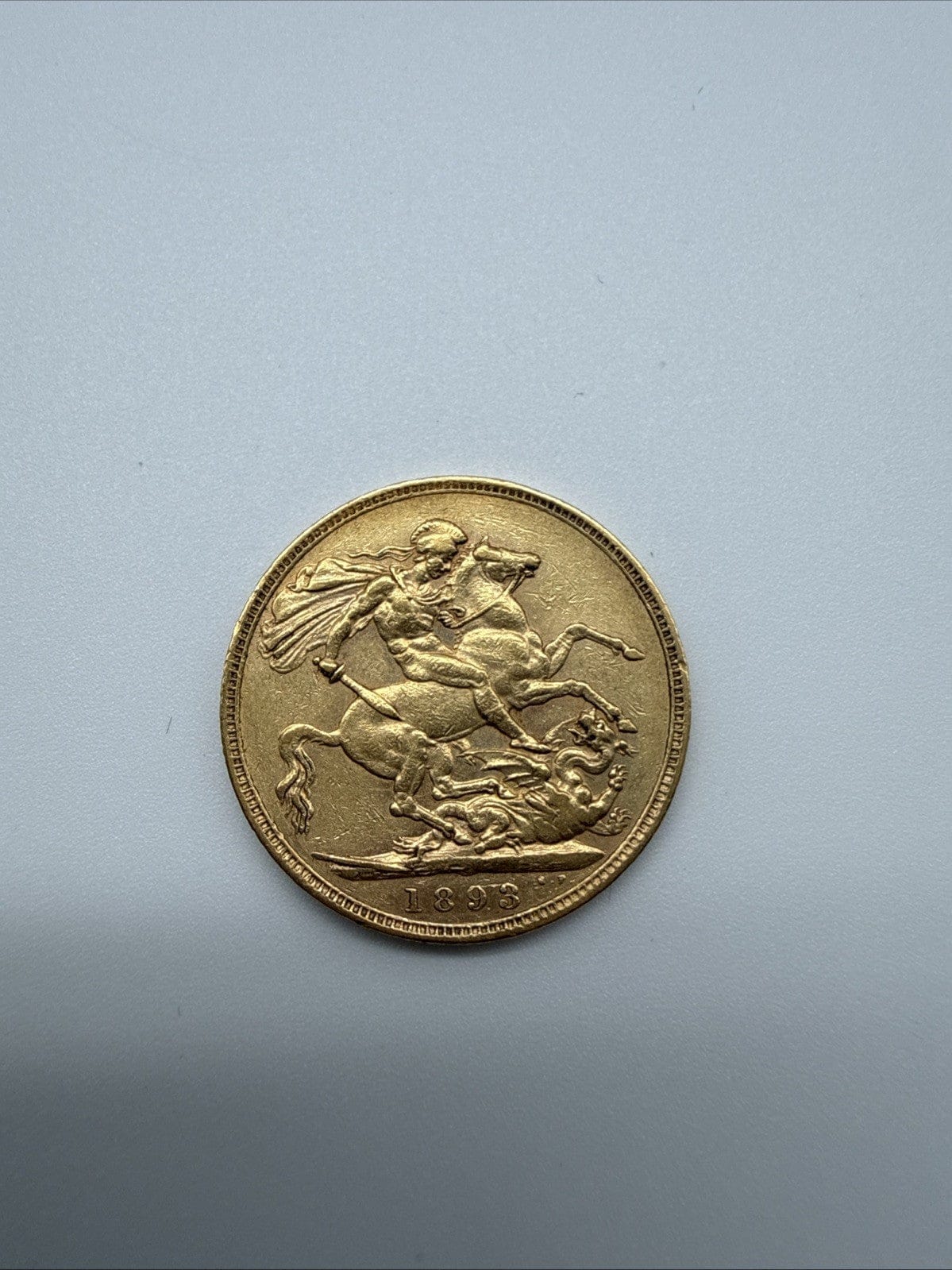 Exclusive Coins 1893 Queen Victoria Widow Head Full Gold Sovereign 22k 7.98g