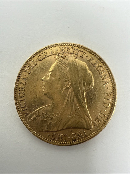 Exclusive Coins 1899 Queen Victoria Full Gold Sovereign Minted In London
