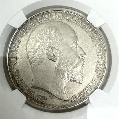 Exclusive Coins 1902 king Edward VII Coronation  Matte Proof  Full Crown NGC 61