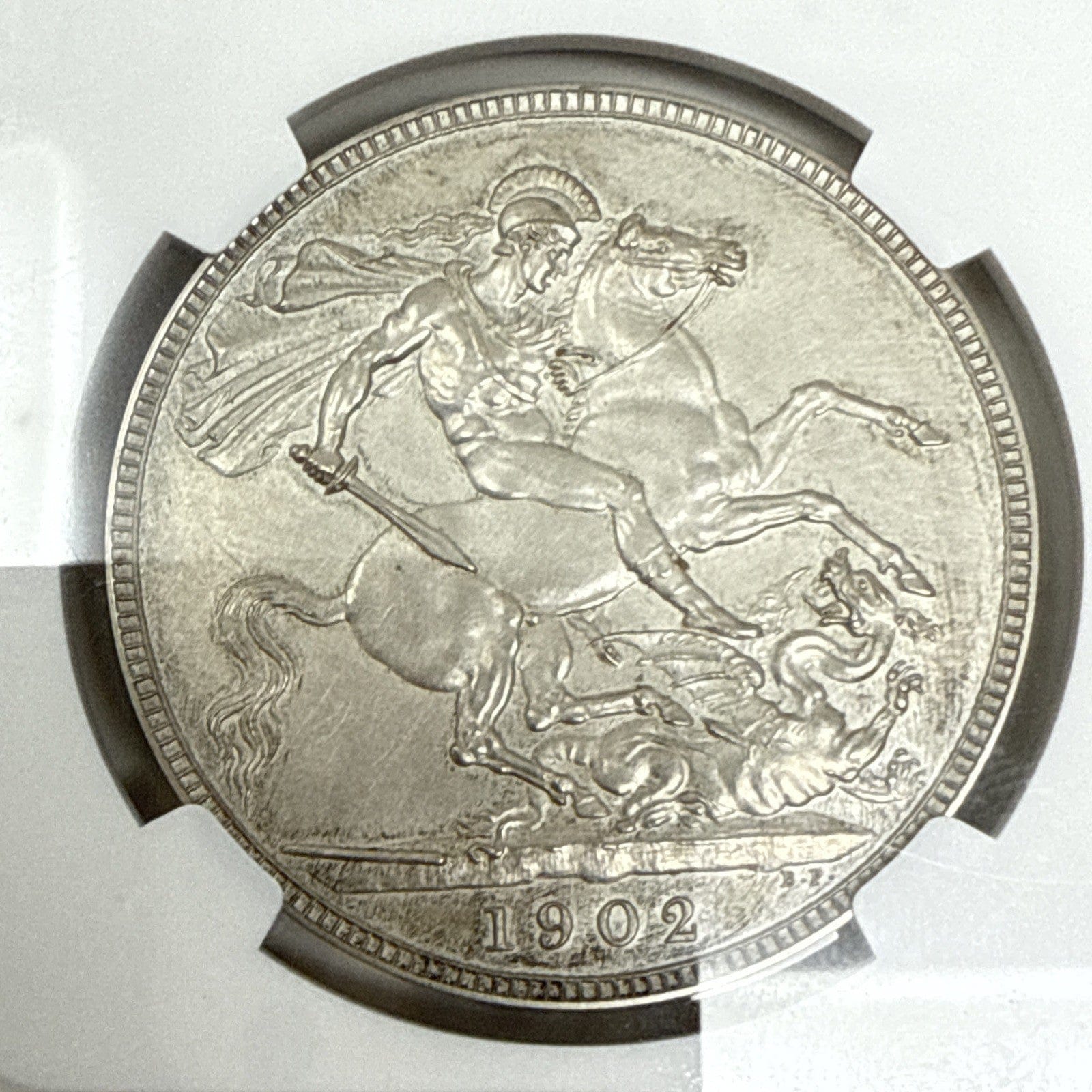 Exclusive Coins 1902 king Edward VII Coronation  Matte Proof  Full Crown NGC 61