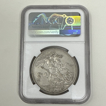 Exclusive Coins 1902 king Edward VII Coronation  Matte Proof  Full Crown NGC 61