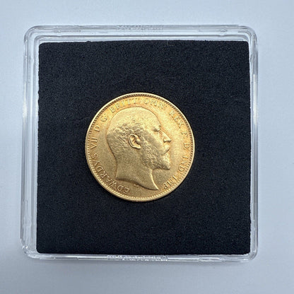 Exclusive Coins 1902 King Edward VII Full Gold Sovereign 22k Coronation Year