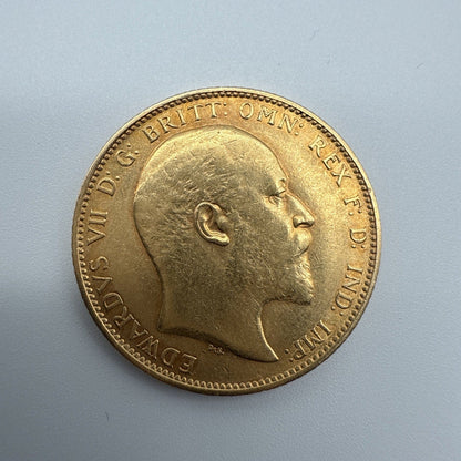 Exclusive Coins 1902 King Edward VII Full Gold Sovereign 22k Coronation Year