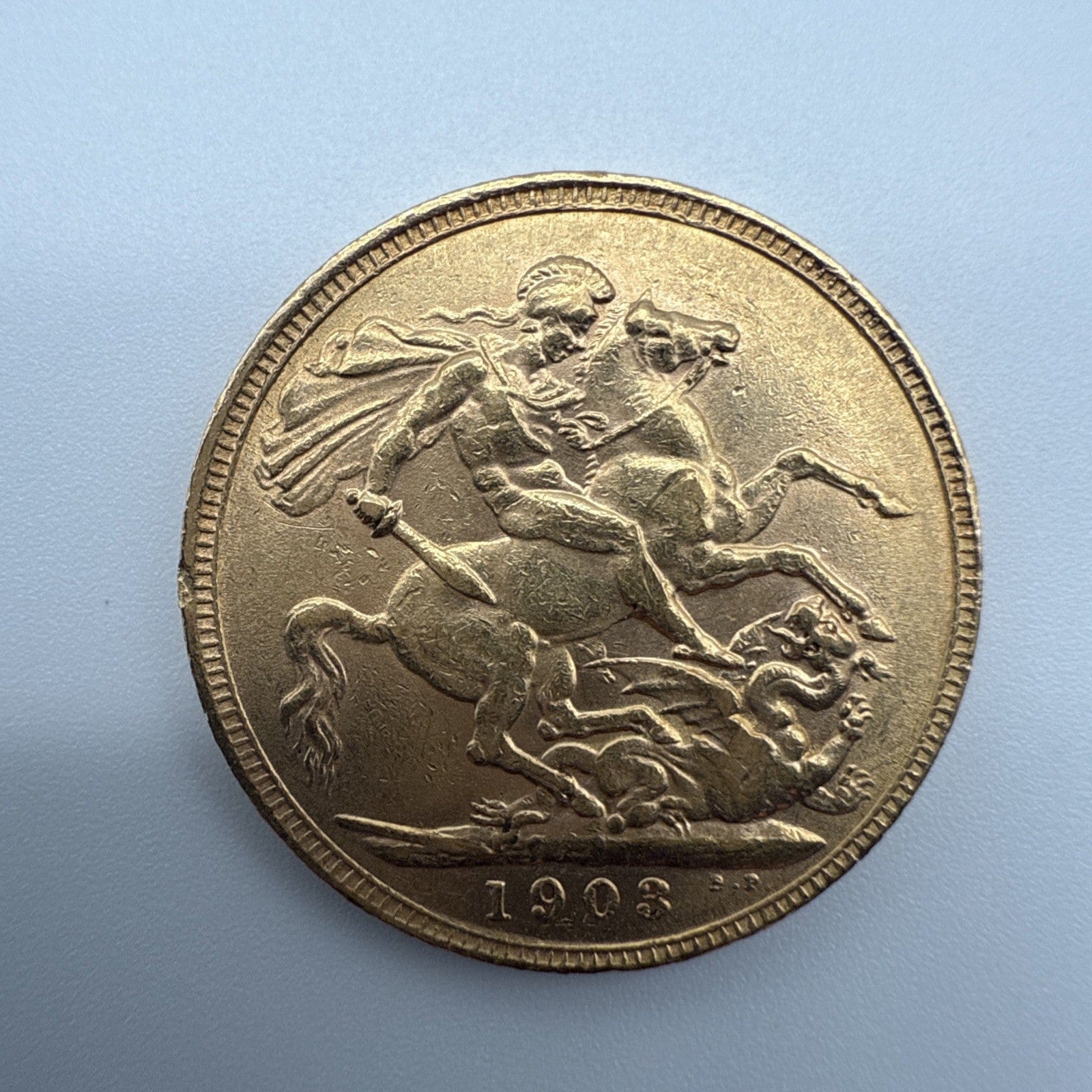 Exclusive Coins 1903 King Edward  VII Full Gold Sovereign 22k