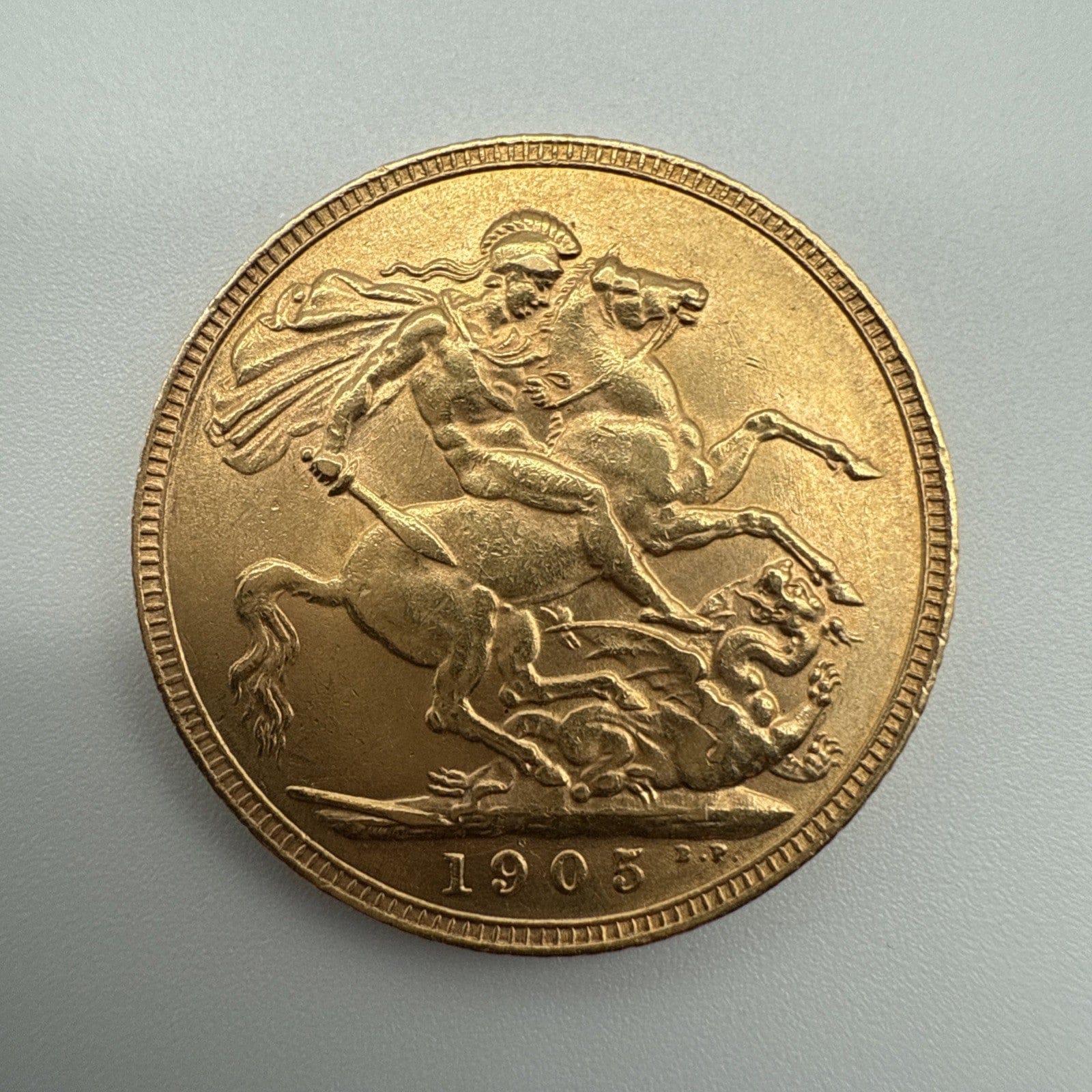 Exclusive Coins 1905 King Edward VII Full Gold Sovereign 22k