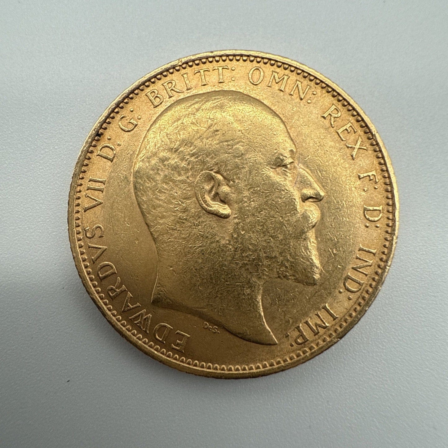 Exclusive Coins 1905 King Edward VII Full Gold Sovereign 22k