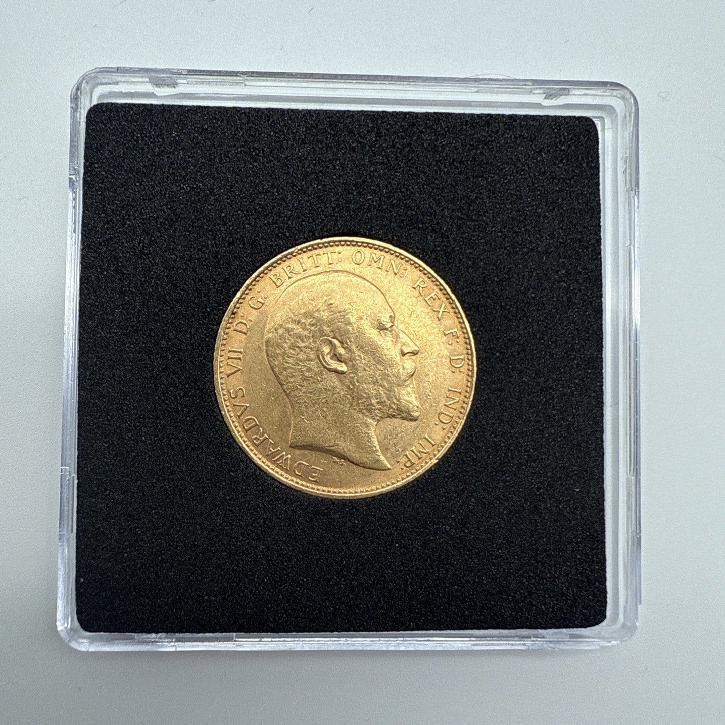 Exclusive Coins 1905 King Edward VII Full Gold Sovereign 22k
