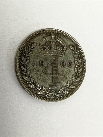 Exclusive Coins 1905 King Edward VII  Proof Silver Maundy Set In The Original Case Of Issue