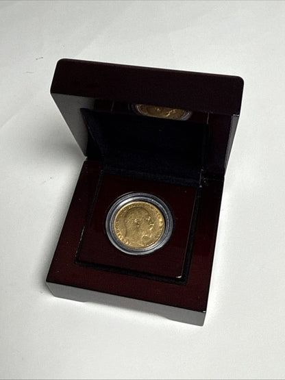 Exclusive Coins 1906 King Edward VII Full Gold Sovereign 22k Nice Example