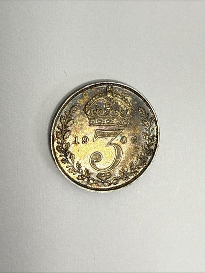 Exclusive Coins 1906 King Edward VII  Proof Silver Maundy Set In The Original Case Of Issue