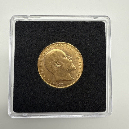 Exclusive Coins 1907 King Edward  VII Full Gold Sovereign 22k