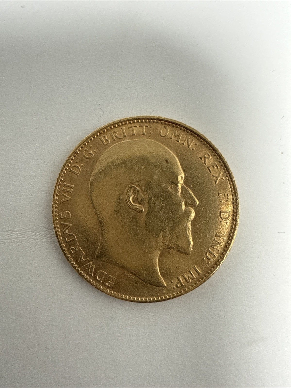 Exclusive Coins 1907 King Edward VII Full Gold Sovereign 22k Nice Example