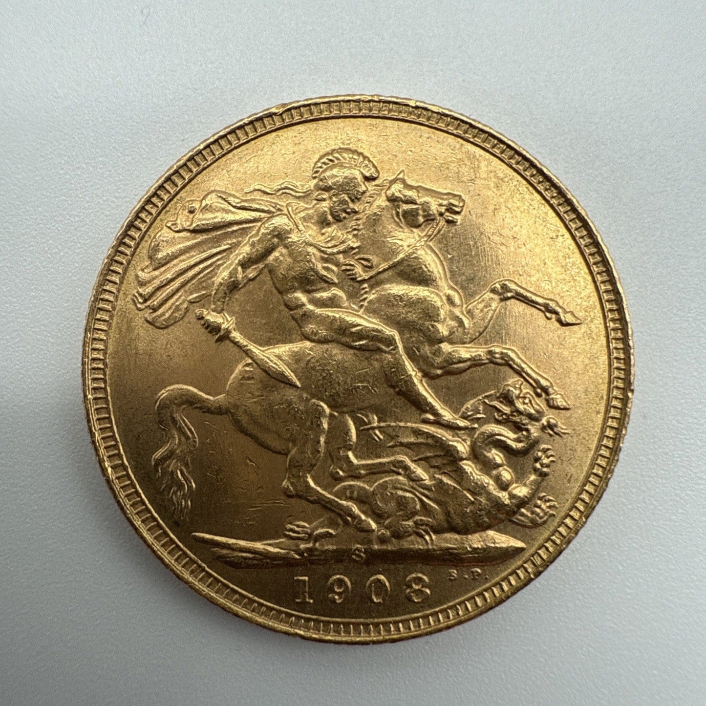 Exclusive Coins 1908 King Edward  VII Full Gold Sovereign 22k
