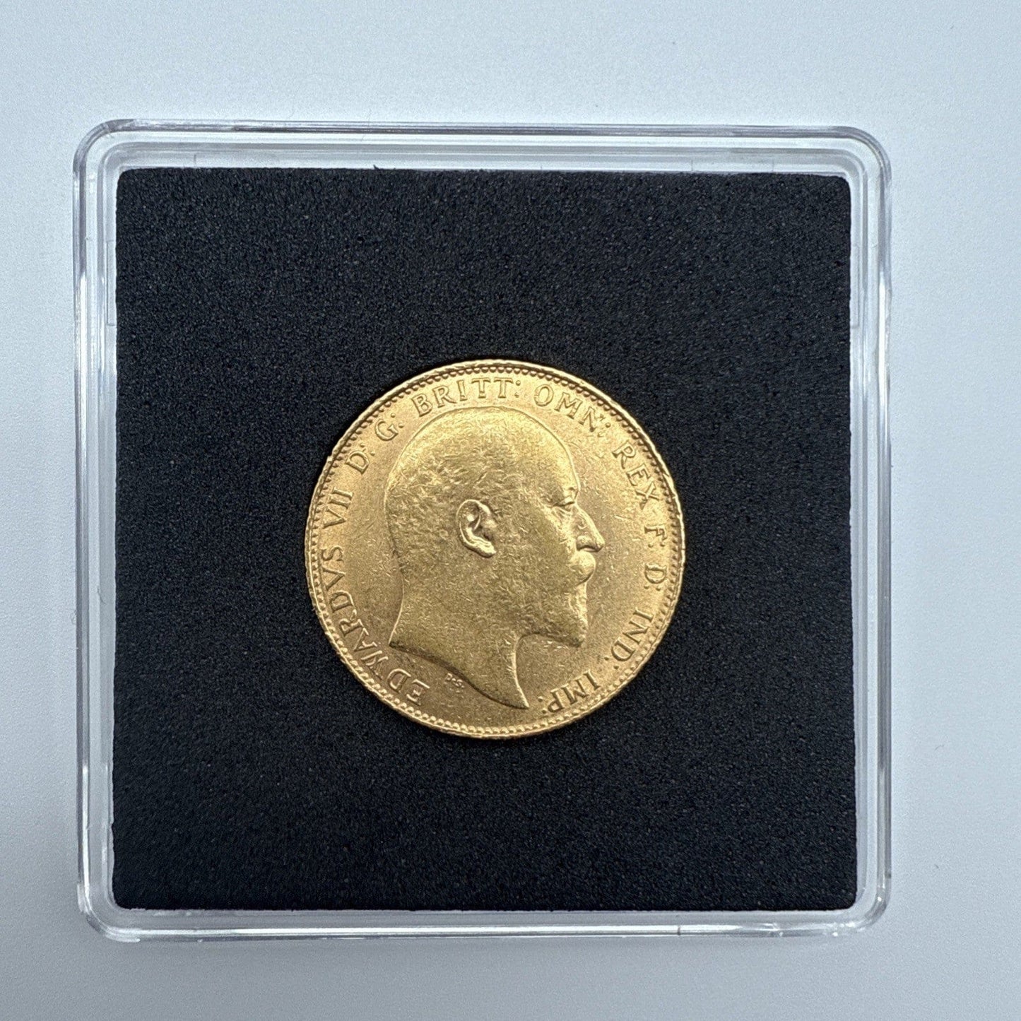 Exclusive Coins 1909 King Edward VII Full Gold Sovereign 22k