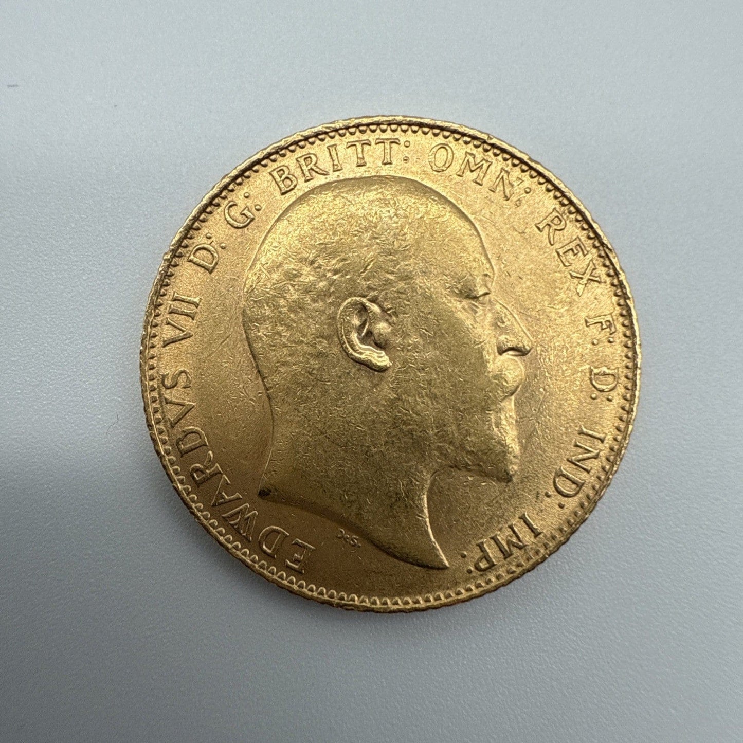 Exclusive Coins 1909 King Edward VII Full Gold Sovereign 22k