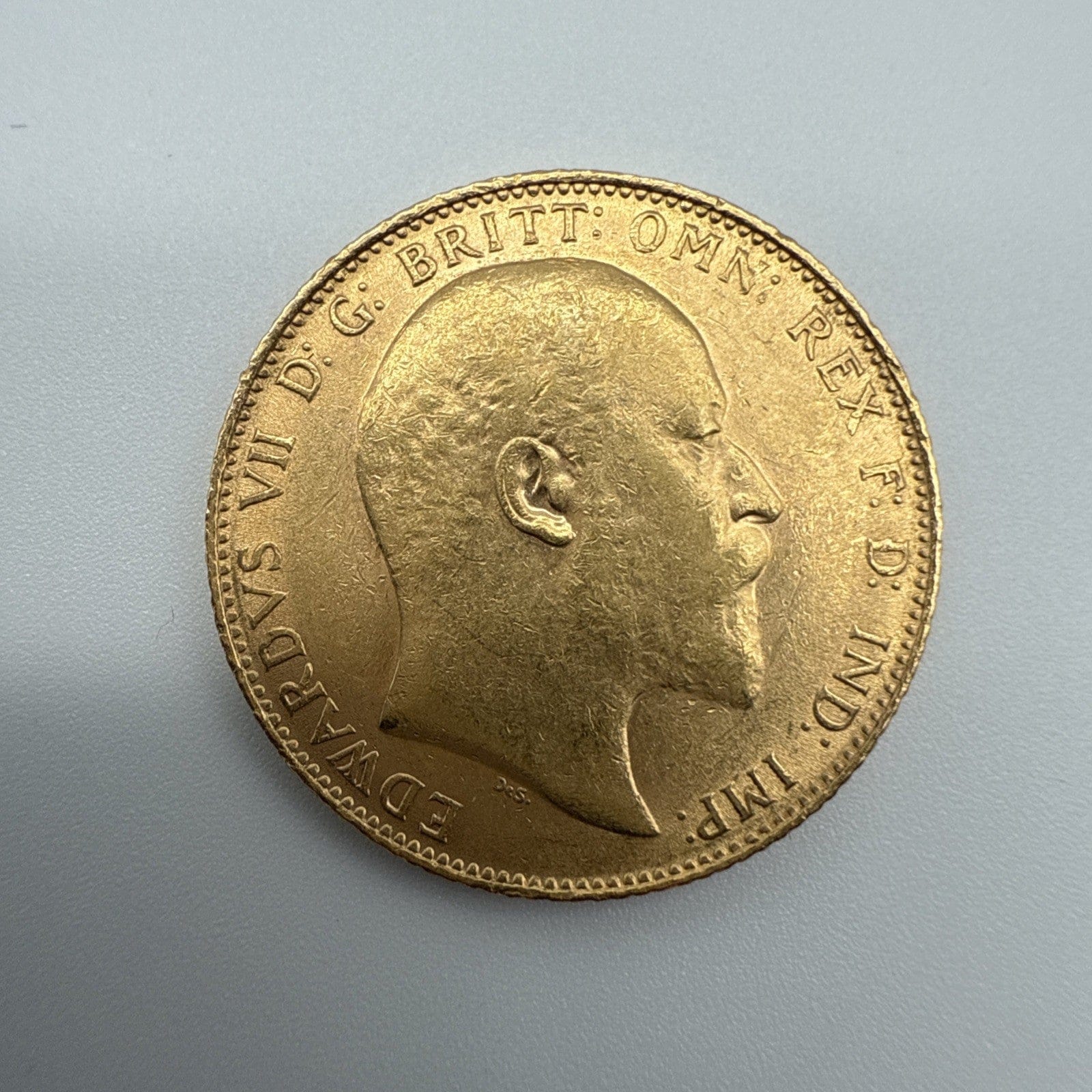 Exclusive Coins 1909 King Edward VII Full Gold Sovereign 22k