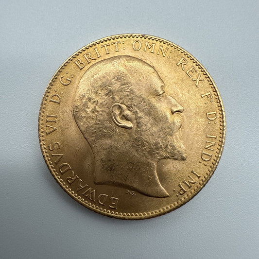 Exclusive Coins 1910 King Edward  VII Full Gold Sovereign 22k