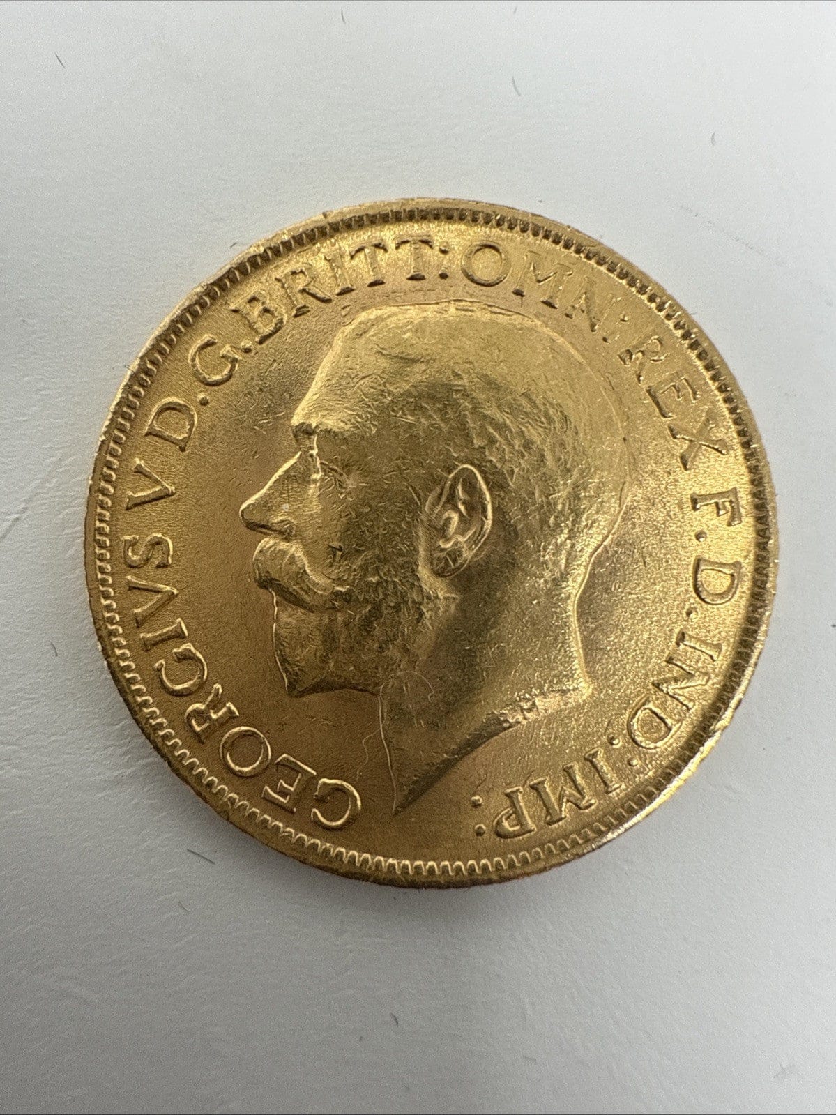Exclusive Coins 1914 King George V Full Gold Sovereign Nice Example 22k
