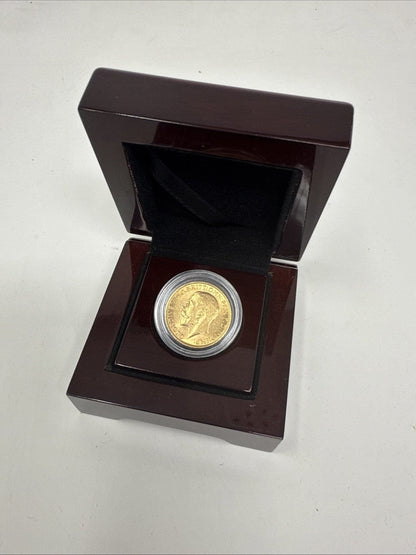 Exclusive Coins 1914 King George V Full Gold Sovereign Nice Example 22k