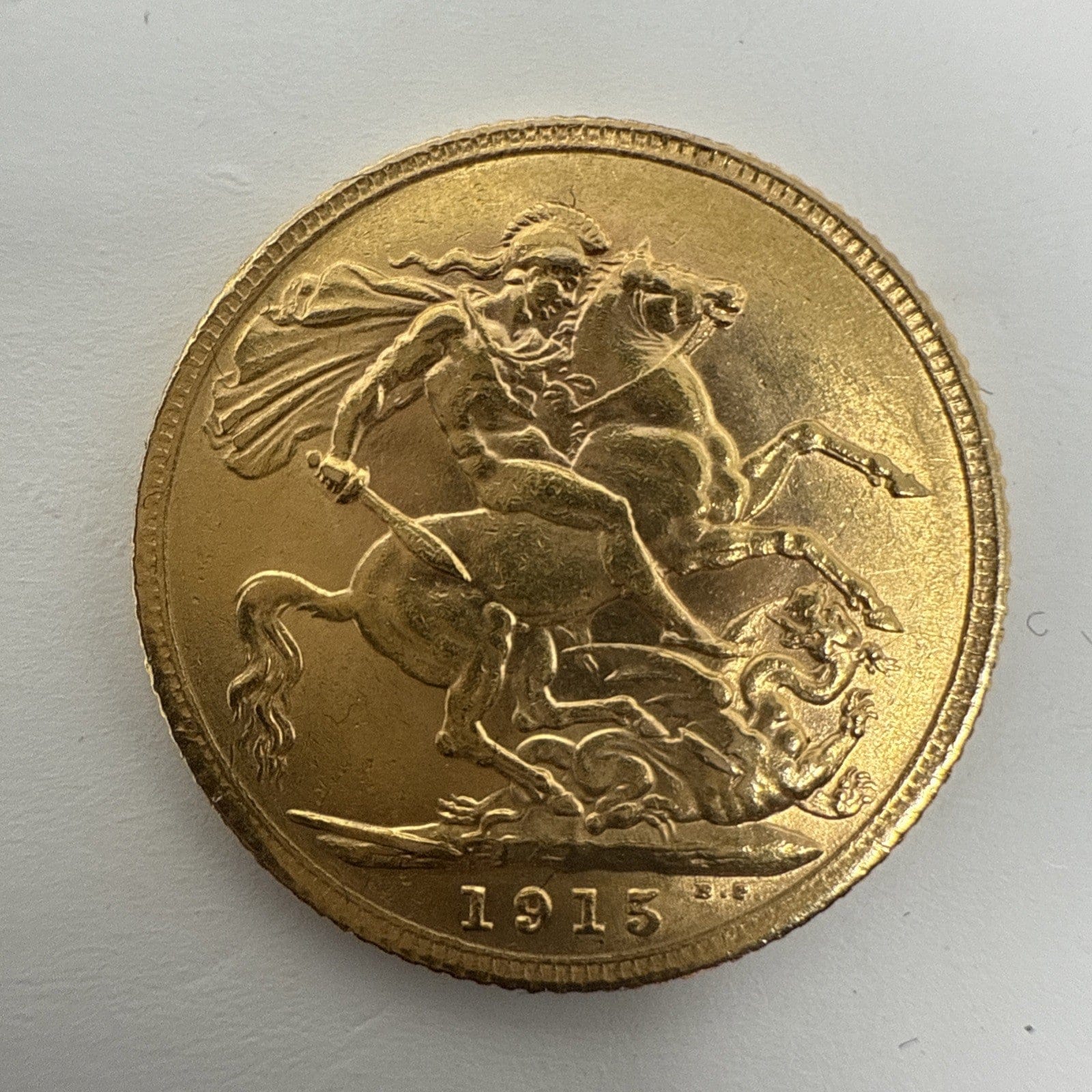Exclusive Coins 1915 King George V Full Gold Sovereign Minted In London 22k