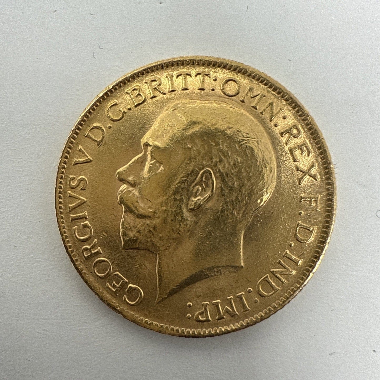 Exclusive Coins 1915 King George V Full Gold Sovereign Minted In London 22k