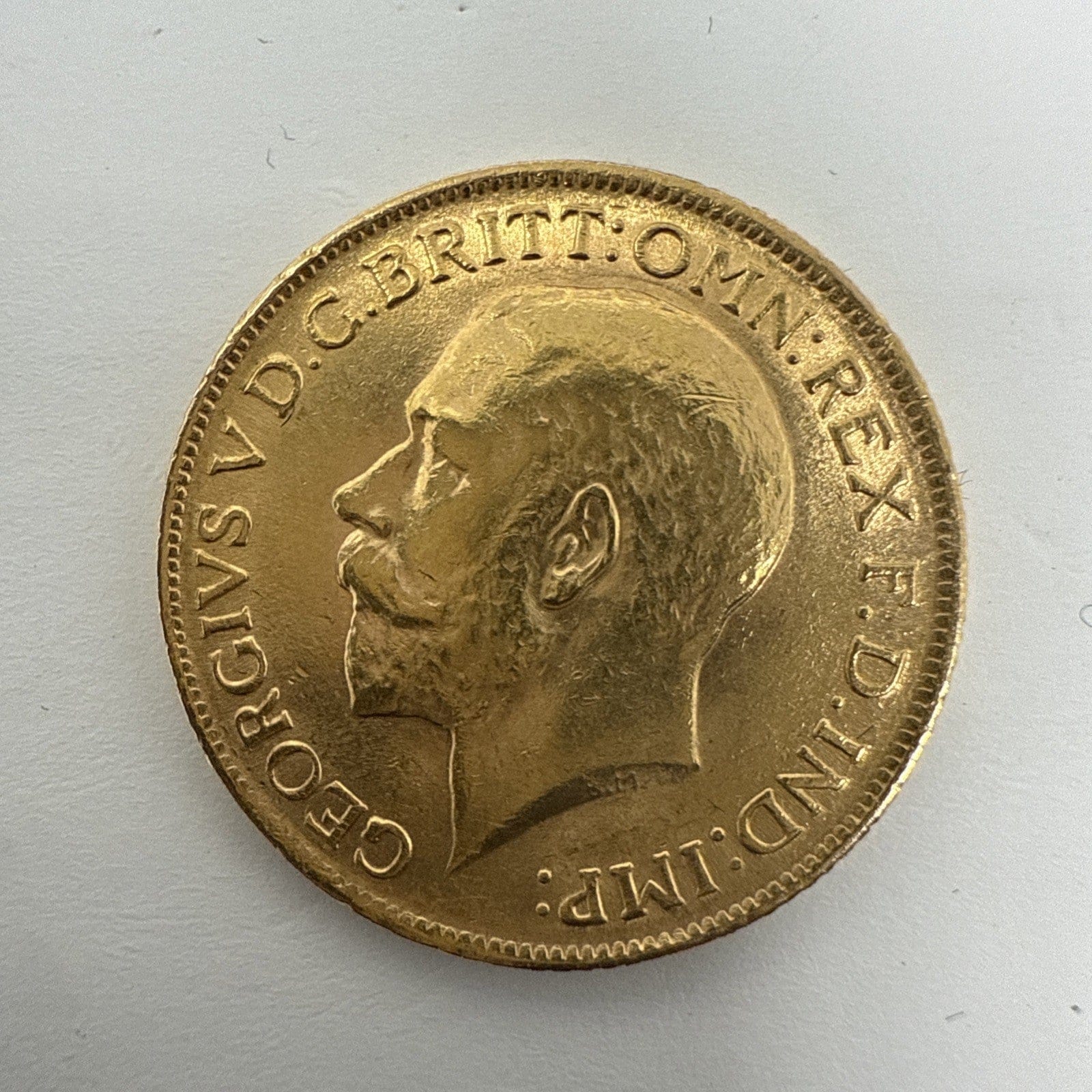 Exclusive Coins 1915 King George V Full Gold Sovereign Minted In London 22k